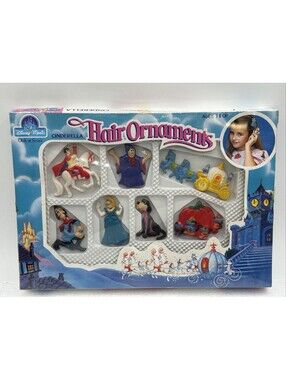 Disney Magic Sears Roebuck Cinderella 7 Hair Ornaments Accessories Set 1980s New